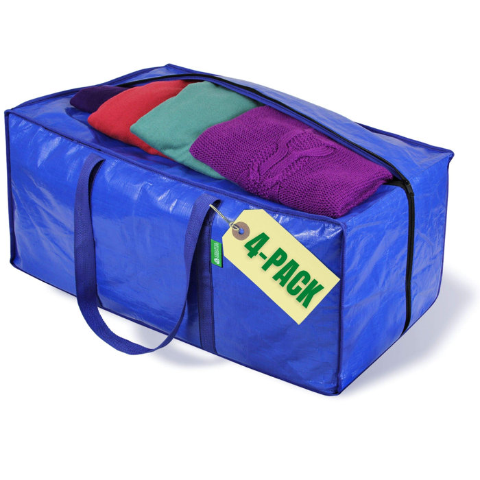 Rebrilliant Jumbo HeavyDuty Moving Bags, Clothing Storage Bags With